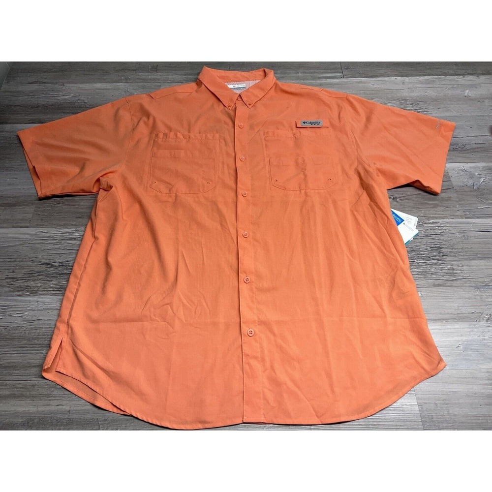 Columbia PFG Omni Shade Mens Vented Shirt Bowling League Strike Camp NWT Size XL